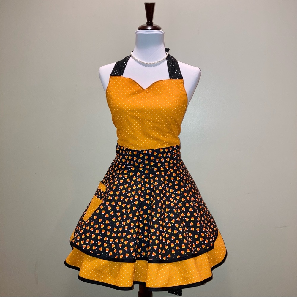 Halloween Retro Style Apron